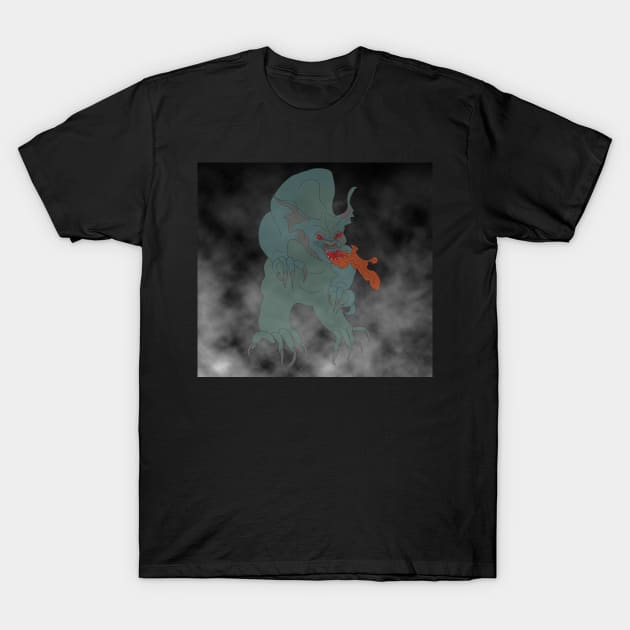 Dragon in the Fog T-Shirt by Alekvik